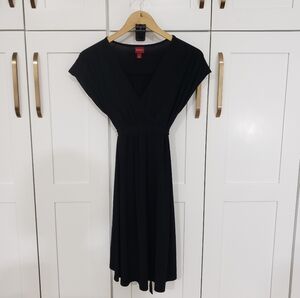 Merona Black Dress Womens S Waist Belt Wrap Flowy Fairy Goth Y2K